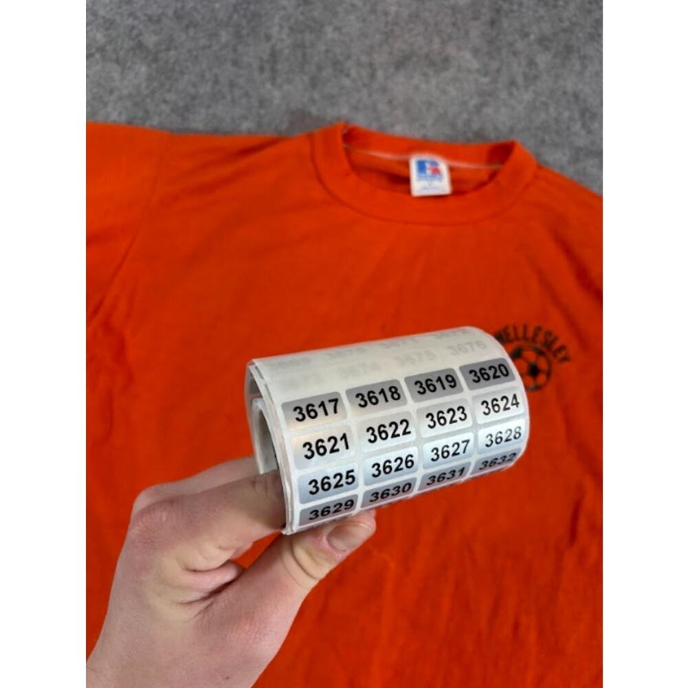 Vintage 80s Russell Athletic Wellesley Soccer Shirt Mens Small Orange Sportswear - Picture 5 of 5